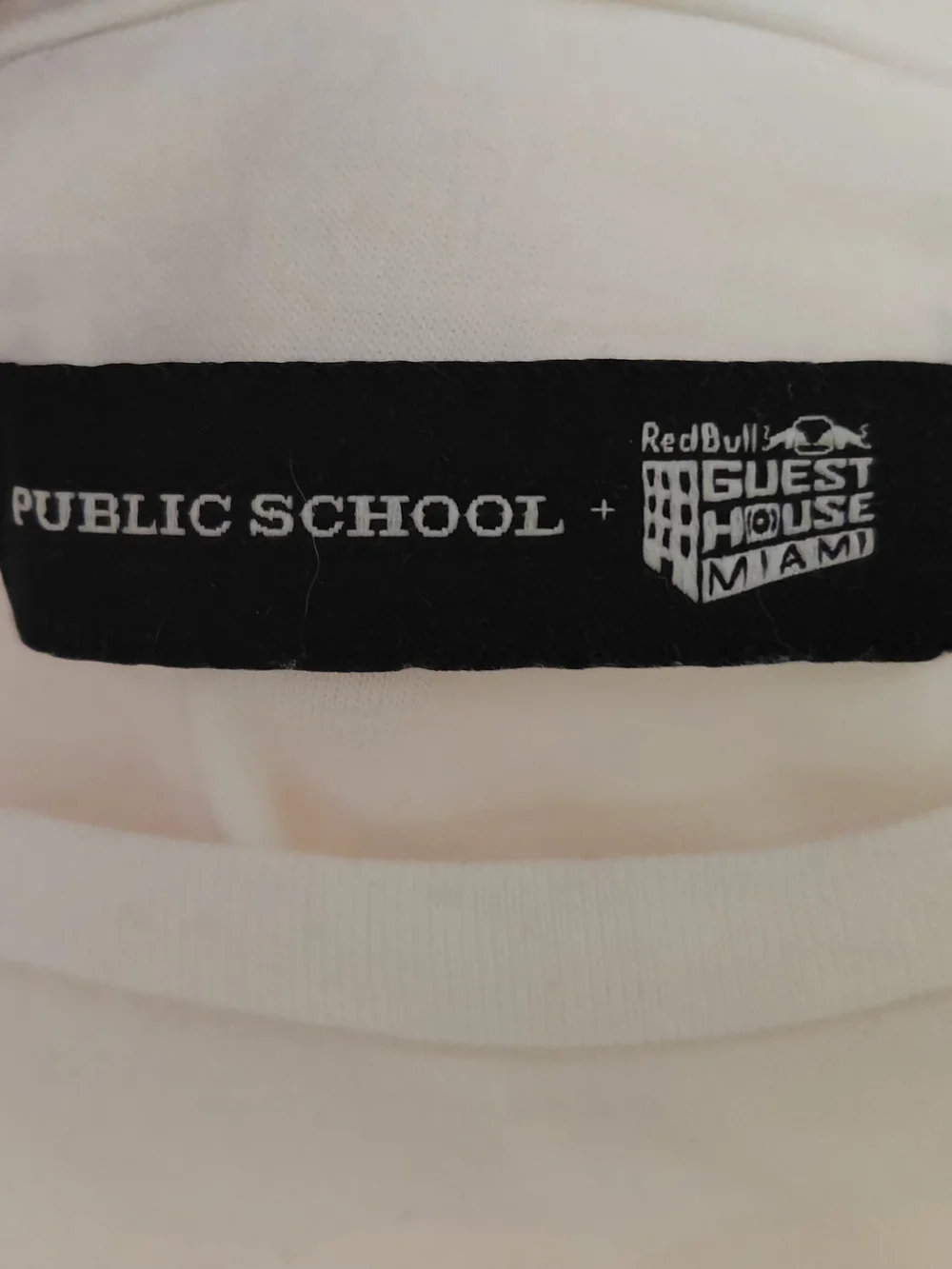 Public School MTV Miami White Mini Dress with Black Graphic Vintage